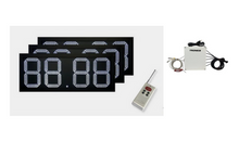 Cargar imagen en el visor de la galería, 3 Preciadores Electrónicos Tarifarios Dígitos 18" + Control Box + Control Remoto (3 Productos, 1 Cara)