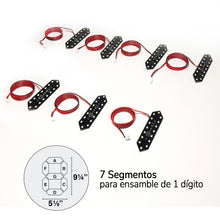 Cargar imagen en el visor de la galería, Digito Led Blanco Chico para Exterior 9 1/4"