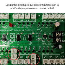 Cargar imagen en el visor de la galería, Tarjeta Controladora para 4 Dígitos LED (7 Segmentos de 6" a 24")