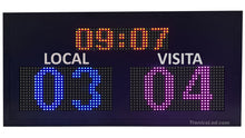 Cargar imagen en el visor de la galería, Marcador Deportivo con Reloj TL-MDRGBR