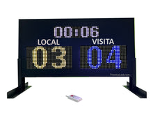 Cargar imagen en el visor de la galería, Marcador Deportivo con Reloj TL-MDRGBR