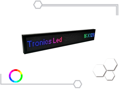 Tablero Led Full Color RGB 16 X 128 cm - Tronics Led