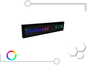 Tablero Led Full Color RGB 16 X 96 cm - Tronics Led