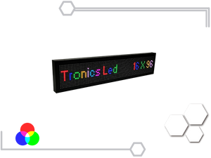 Tablero Led siete colores RGB 16 X 96 cm - Tronics Led