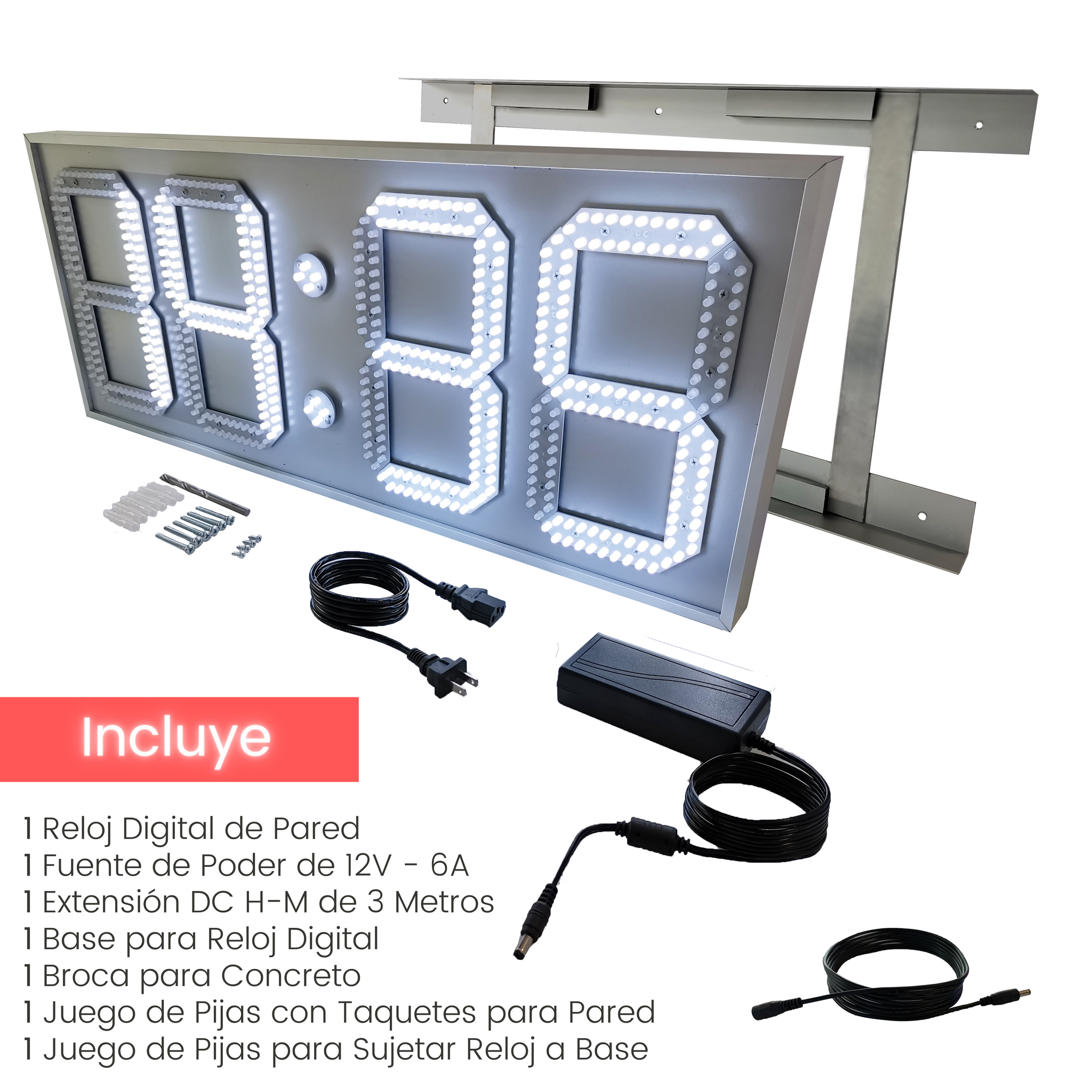 Reloj digital para discount pared