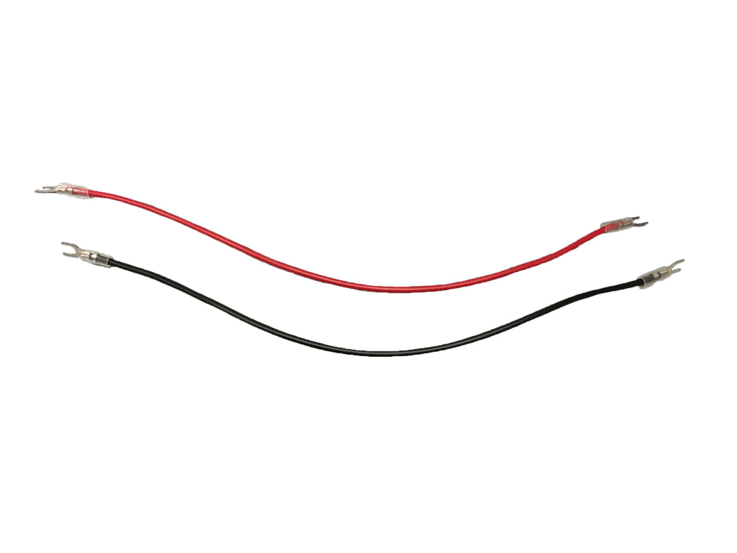 Juego de Cables Rojo-Negro con zapatas (cal.22)