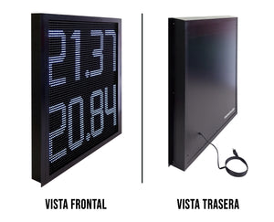 Preciador de Piso P10 para Gasolinera: 2 Productos - 1 Cara