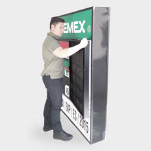 Cargar imagen en el visor de la galería, Preciador de Piso P10 para Gasolinera: 3 Productos - 1 Cara